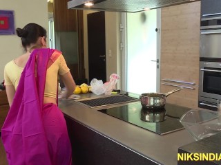 Big Ass Indian MILF fucked hard in the pussy and ass by young guy
