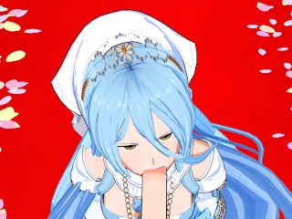Fire Emblem - Azura Blowjob + Rides Dick