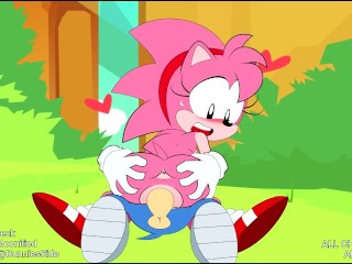 Amy Rose Fucks Sonic - Sonic Hentai