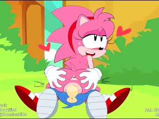 Amy Rose Fucks Sonic - Sonic Hentai