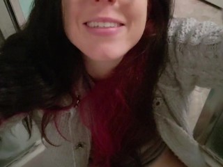 "Please Stroke Your Cock To Me Baby" Shower Drain Piss