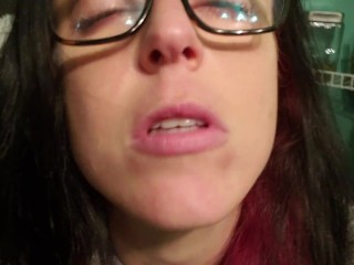 "Please Stroke Your Cock To Me Baby" Shower Drain Piss