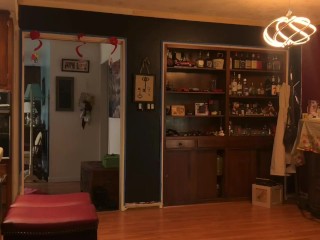 Sweater sissy cleans floor (sissy maid)