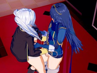 Fire Emblem - Lucina X Robin Scissoring (3D Hentai)