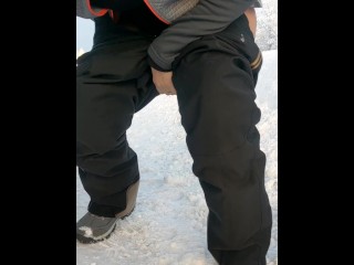 I pee outside at minus 20 ° C in Lapland