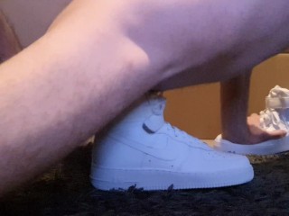 4K - Fuck and cum hard inside Nike Airforce 1 Sneaker
