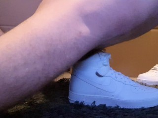 4K - Fuck and cum hard inside Nike Airforce 1 Sneaker