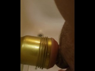 Licking Vortex in Fleshlight Fun Part 2
