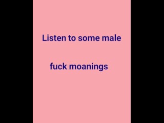 AUDIO. Man moaning sounds while fucking