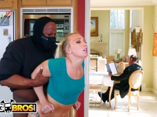 BANGBROS - Sexy PAWG AJ Applegate Fucked By Home Invader With Dad In BG