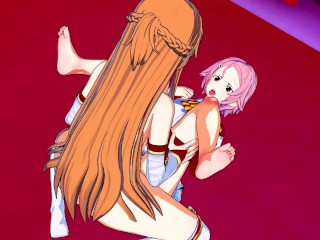 Sword Art Online - Futanari Asuna X Lisbeth 3D Hentai