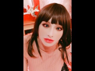 female mask disguise crossdresser transformation mtf 25