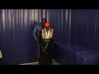 Latex Gas Mask Master Rubber Slave Bondage Bag Breathplay A Blowjob