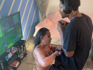 Carmela Clutch Takes On Stretch BBC Fortnite Role-Play More Lust