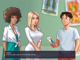 SUMMERTIME SAGA ART TEACHER LOVES MY BRUSH -end of miss ross route)PART 173