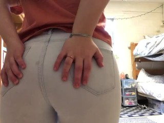 Farting in jeans 