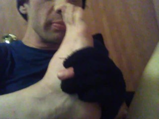 Sniffing And Touching My Dirty Foots and Sock To My Face And Mouth