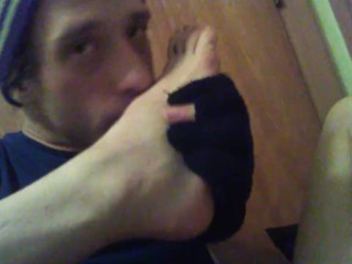 Sniffing And Touching My Dirty Foots and Sock To My Face And Mouth