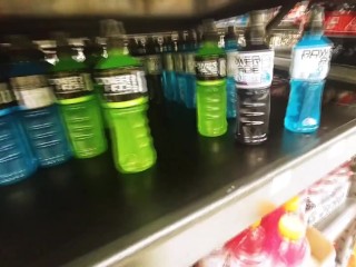 Girl Wets Her Panties out on the Town