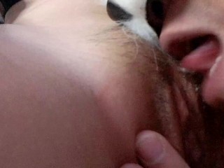 เงี่ยนหีจัดสั่งผัวเลียหี จนแตกคาปาก Pussy licking