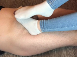 kelly_feet sweaty white socks compilation teen sockjob socks mistress