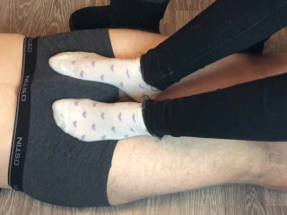 kelly_feet sweaty white socks compilation teen sockjob socks mistress