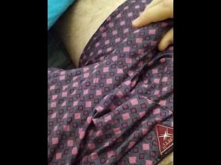 Handjob, solo masturbating playing with cock 