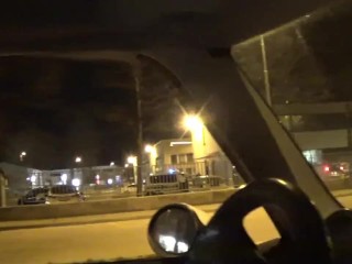 Public threesome sex in front of a police station during the quarantine!!!