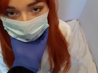 Corona virus patient do blowjob for her doctor