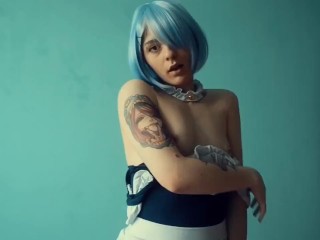 Rem teases her nipples and cums hard Cosplay Anime Re Zero Spooky Boogie