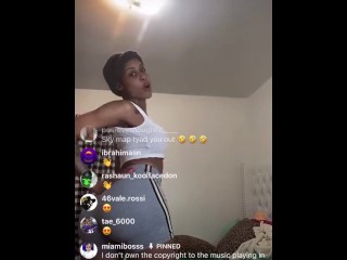 Jodi Couture ALL HER ASS OUT TWERKIN on IG LIVE ! 