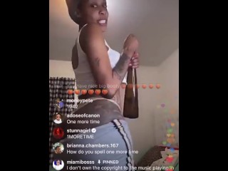 Jodi Couture ALL HER ASS OUT TWERKIN on IG LIVE ! 