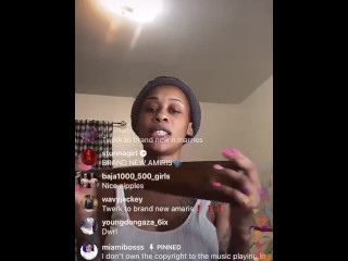 Jodi Couture ALL HER ASS OUT TWERKIN on IG LIVE ! 