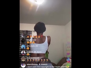 Jodi Couture ALL HER ASS OUT TWERKIN on IG LIVE ! 