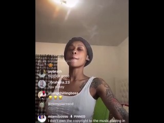 Jodi Couture ALL HER ASS OUT TWERKIN on IG LIVE ! 