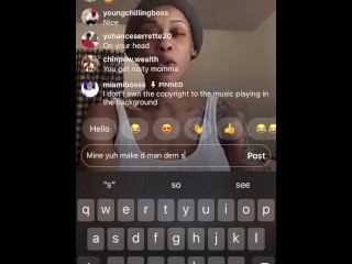 Jodi Couture ALL HER ASS OUT TWERKIN on IG LIVE ! 