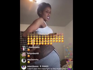 Jodi Couture ALL HER ASS OUT TWERKIN on IG LIVE ! 