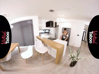 VIRTUAL TABOO - Mom And Stepdaughter Fuck Busty Maid