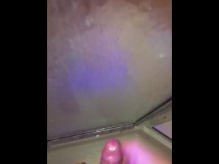 Masterbation in the shower POV jerkin off led to him eating his own CUM