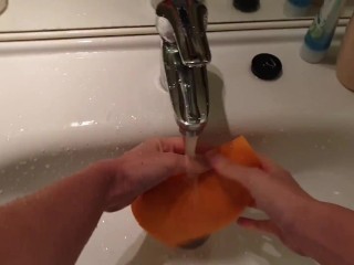 Wash your hands . SCRUBHUB