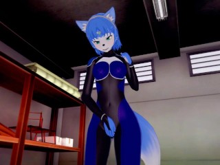 (3D Hentai)(Star Fox) Krystal masturbation