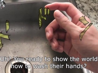 A jojo's guide to washing your hands #SCRUBHUB
