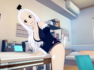 (3D Hentai)(Fairy Tail) Mirajane Strauss masturbation