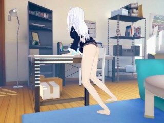 (3D Hentai)(Fairy Tail) Mirajane Strauss masturbation