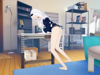 (3D Hentai)(Fairy Tail) Mirajane Strauss masturbation