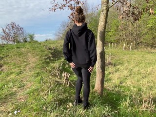 tinder girl fucked outdoor in public nature on a biketour