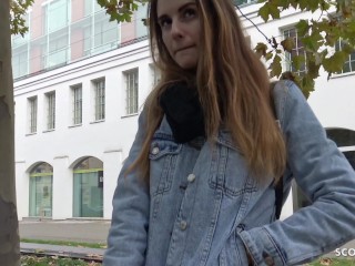 GERMAN SCOUT - SKINNY TEEN FUCK TO EYE ROLLING ORGASM AT PICK UP CASTING
