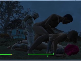 Fallout 4 Sex Mod | СЕКС В ЧЕТВЕРОМ | Порно игра | игры для взрослых