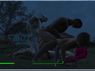 Fallout 4 Sex Mod | СЕКС В ЧЕТВЕРОМ | Порно игра | игры для взрослых