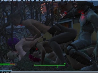 Fallout 4 Sex Mod | СЕКС В ЧЕТВЕРОМ | Порно игра | игры для взрослых